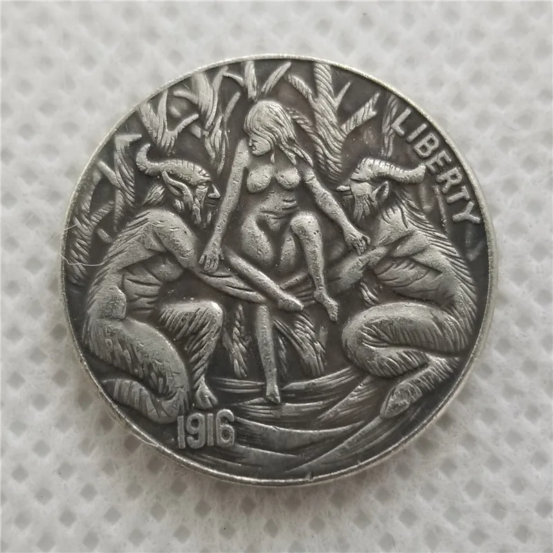 Hobo Nickel Coin_Type #39_1916-D BUFFALO NICKEL COIN COPY