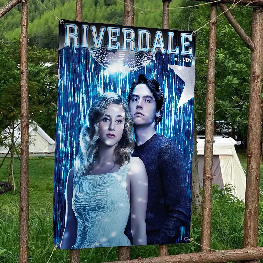 Riverdale Banner Art Printing Japanese Wall Flag Anime Wall Hanging Home Decor