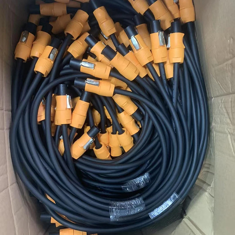 2pcs/Lot Outdoor Waterproof Power Connector 70cm Oxygen Free Copper 3Cx2.5M² LED Display Screen Spotlight Controller Power Cord