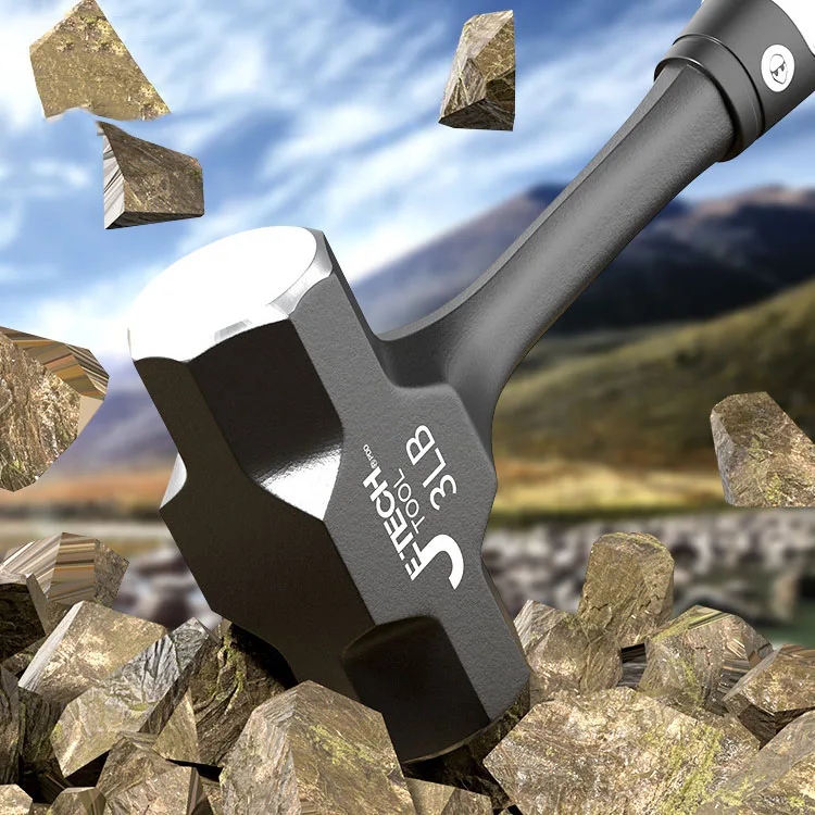 K50 High Carbon Steel Hammer Head Professional Electrician Carpentry Work Accessories Multifunctional Tools Octagonal Hammer
