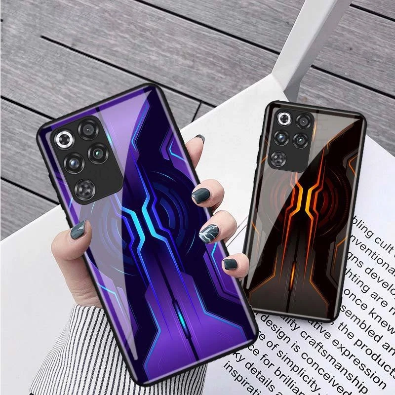 

For ZTE nubia Red Magic 11 10 Pro Plus Machine Pictorial Tempered Glass Phone Case Red Magic 10 Air 9 8 11 Pro Hard Glass Cover