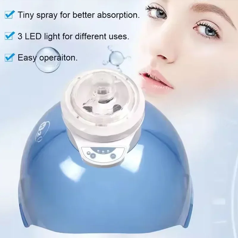 Multi Functional LED PDT Therapy Mask Spray Moisturizing Red Blue Light Spectrometer Facial Care Treatment Device