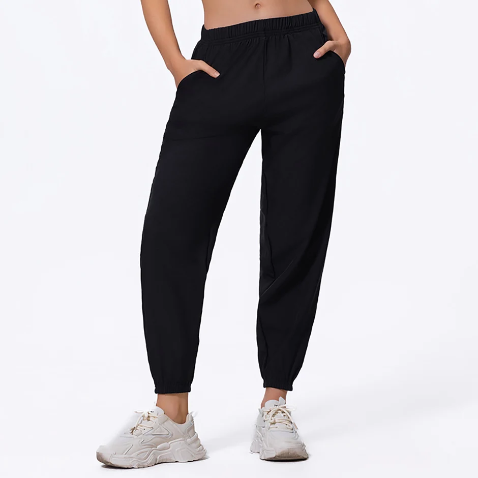 Damenhosen, Frühling und Sommer, schnell trocknende, atmungsaktive Sport-, Lauf- und Freizeithosen, einfarbige Leggings, einfach und vielseitig – Detail 7