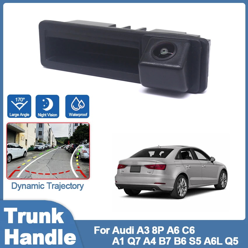 

170° HD CCD 1080P Car Rear View Camera For Audi A3 8P A6 C6 A1 Q7 A4 B7 B6 S5 A6L Q5 Night Vision Reverse Reversing Vehicle