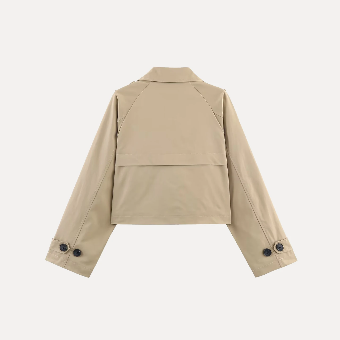 Faionable ort Zweireihiger langer Sve Damenmantel Herbst 2025Z Casual Pendeln Sle Loose Fit Anderes Material