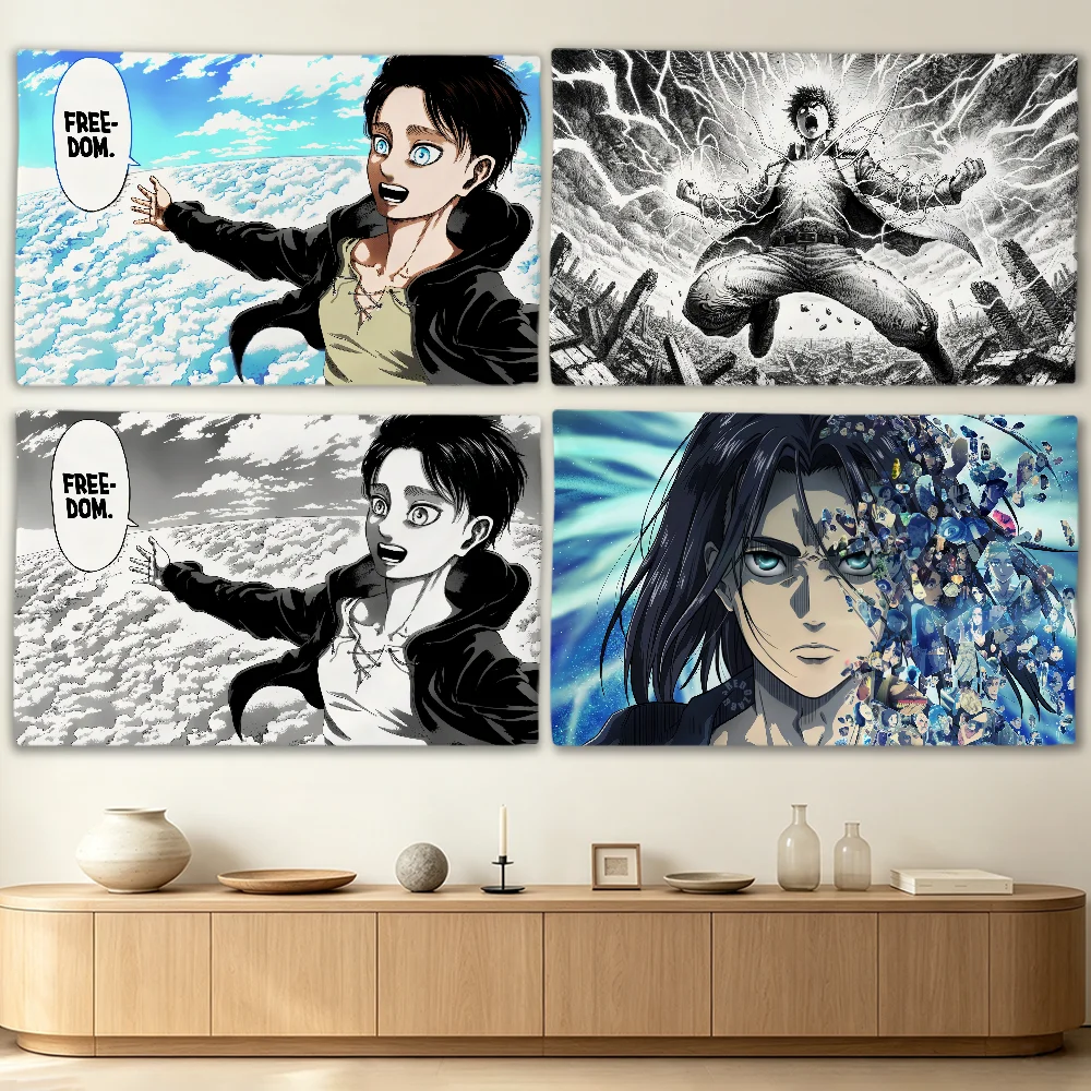 Eren Yeager Freedom flag Advertising Banner for Camping Decoration Outdoor & Garage Wall Hanging Decorations