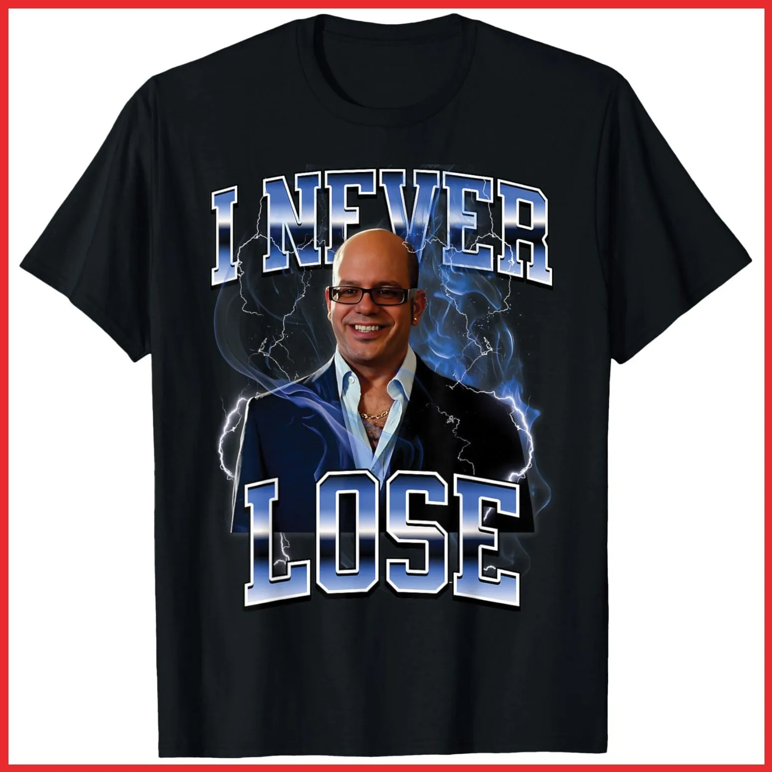 Ian Hawke Meme I Told You Dave I Never Lose Black Cotton T-shirt.