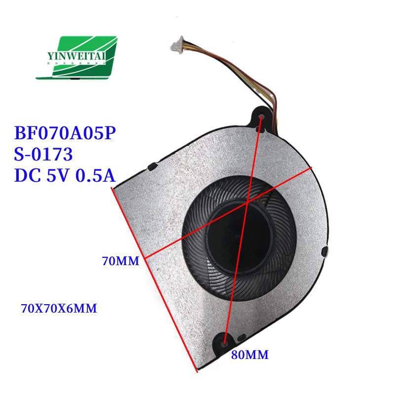 

Brand New and Original CPU fan for ASUS UX533F BAPA0705R5H Y003 BF070A05P S-0173 DC 5V HYB0812VA