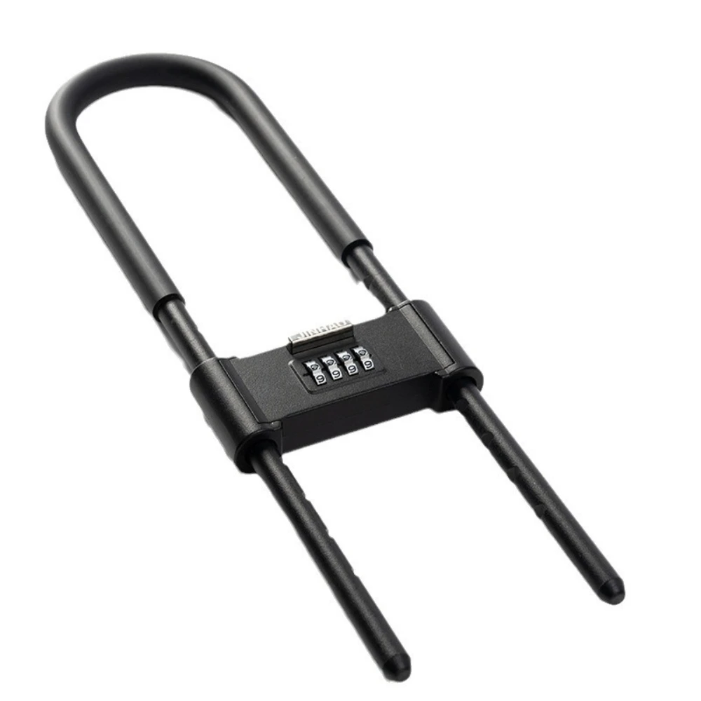 

Zinc Alloy Shackle Bike U-Lock Heavy Duty Anti-Theft Security Security Password Lock for Glass Door Bicycles E-Bikes Scooters