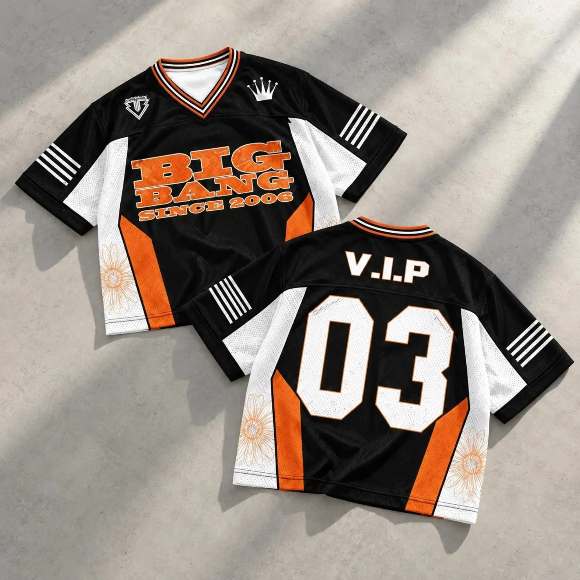 2026 Korean Kpop Big Bang World Concert Tour Mesh Jersey For Women Fans Gifts Sport Short Sleeve TAEYANG G-DRAGON Fans Y2K Tops