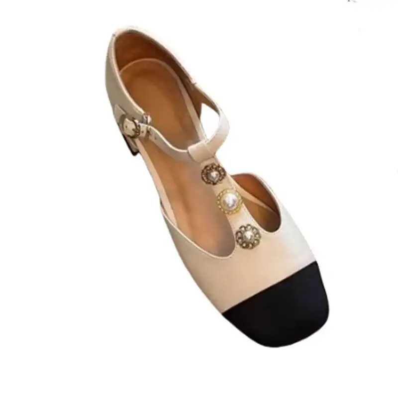 النساء ساحة تو الكعب الصنادل أحذية الصيف موضة جديدة مصمم امرأة الاتجاه مشبك أحذية الحفلات مضخات Zapatillas De Mujer