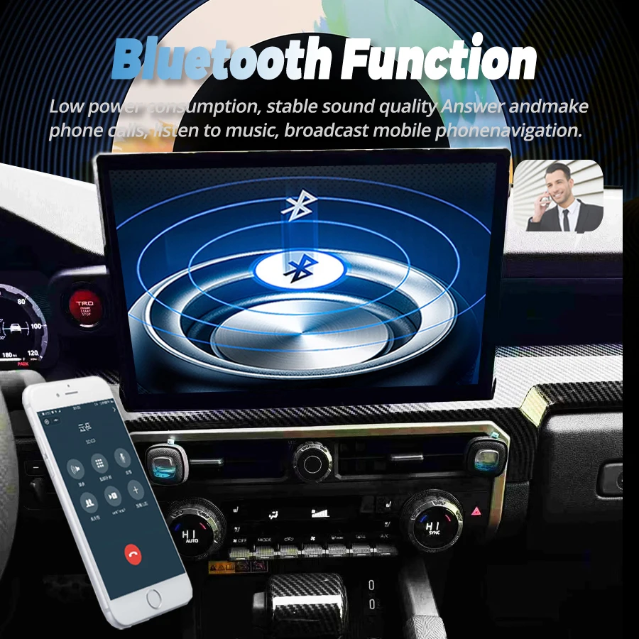 12.3inch  Multimedia Video Player Autoradio GPS 4G Player HU Android Car Screen For TOYOTA TACOMA 2024 2025 CarPlay Car Radio