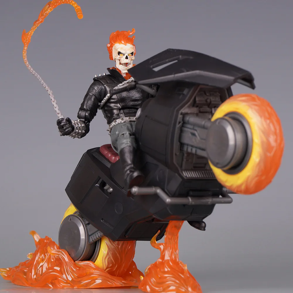 

Marvel 85th Anniversary Ghost Rider & Hell Cycle 6'' Articulated Action Figure Set - Marvel Legends Collectors Edition Toys Gift