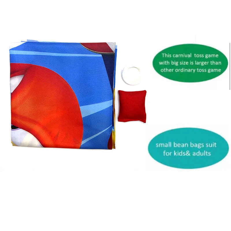 Sonic The Hedgehog Mario Bros Background Throwing Beanbag Game Kids Party Beanbag Flag Boy Girl Birthday Children Gift