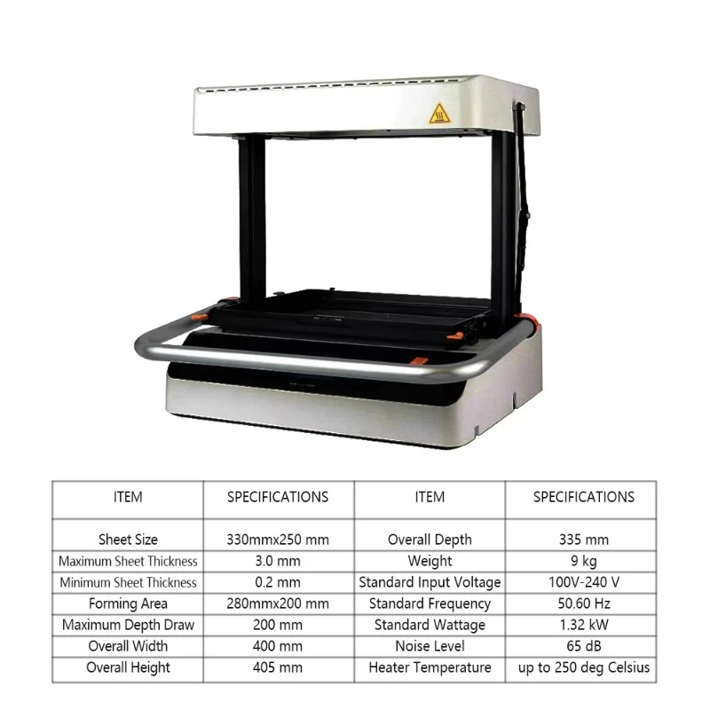 Mini Small Automatic 3D Modeling Abs Plastic PVC Blister Vacuum Thermoforming Forming Machines