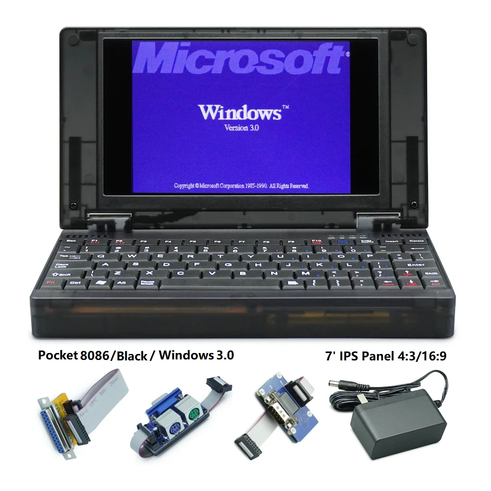 Pocket8086 DOS Computer Windows 3.0 8086CPU 8088CPU Retro Computer