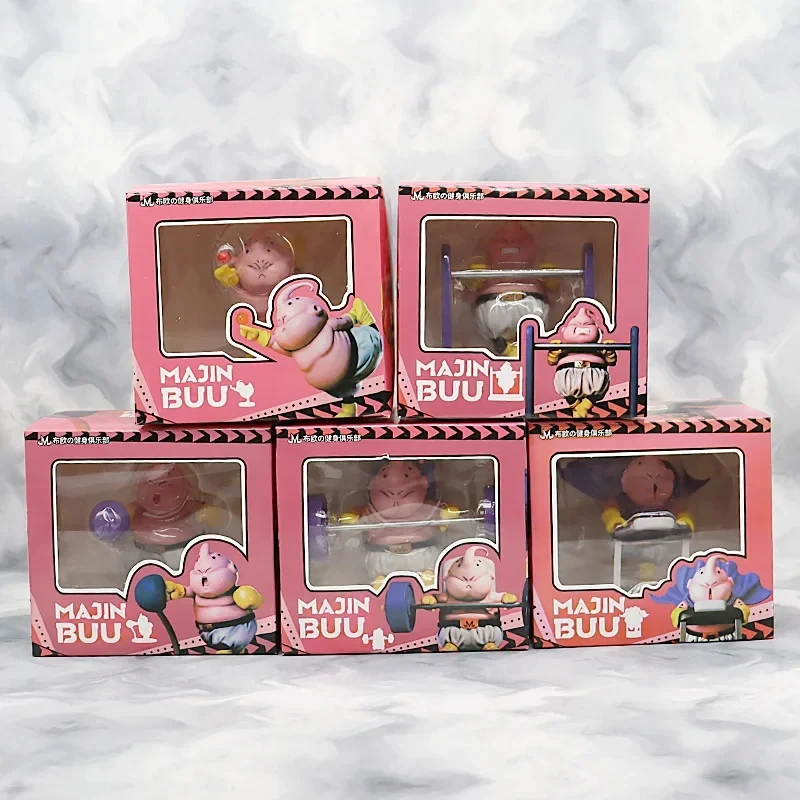 Dragon Ball Majin Buu Action Figure, Periferia Anime, Brinquedos De Boneca De PVC, Modelo Muscular Dos Desenhos Animados, Enfeites, Crianças Bonitas, Presente De Aniversário, Quente