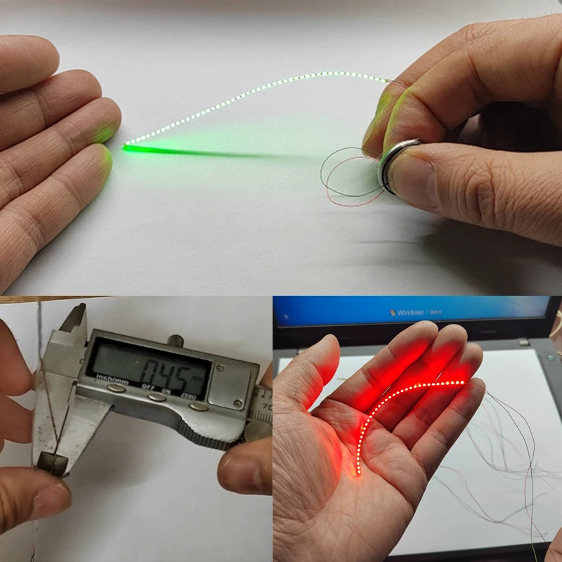 Ultra-thin 0.5mm Wide Flexible Light Strip Bendable Cutting Miniature Model Light Strip DIY Handmade LED Atmosphere Modification