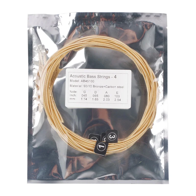 4 Strings Acoustic Bass ANTI-RUST Phosphor Bronze กีตาร์โปร่ง Strings Acoustic Bass Strings