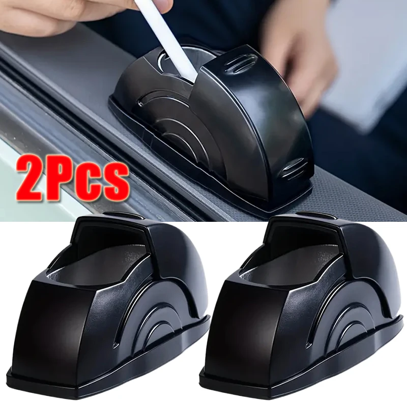2Pcs Ashtray Universal Door Ashtray Sliding Cover Design Rear Seat Cup Holder Ashtray Car Cigarette Ash Tray Auto Accessories