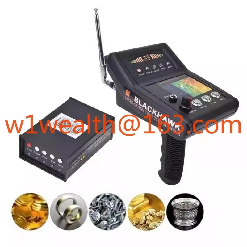 Black Hawk A8 Underground Remote Location Metal Detector Field Gold and Silver Dollar Scanning and Searching Instrument