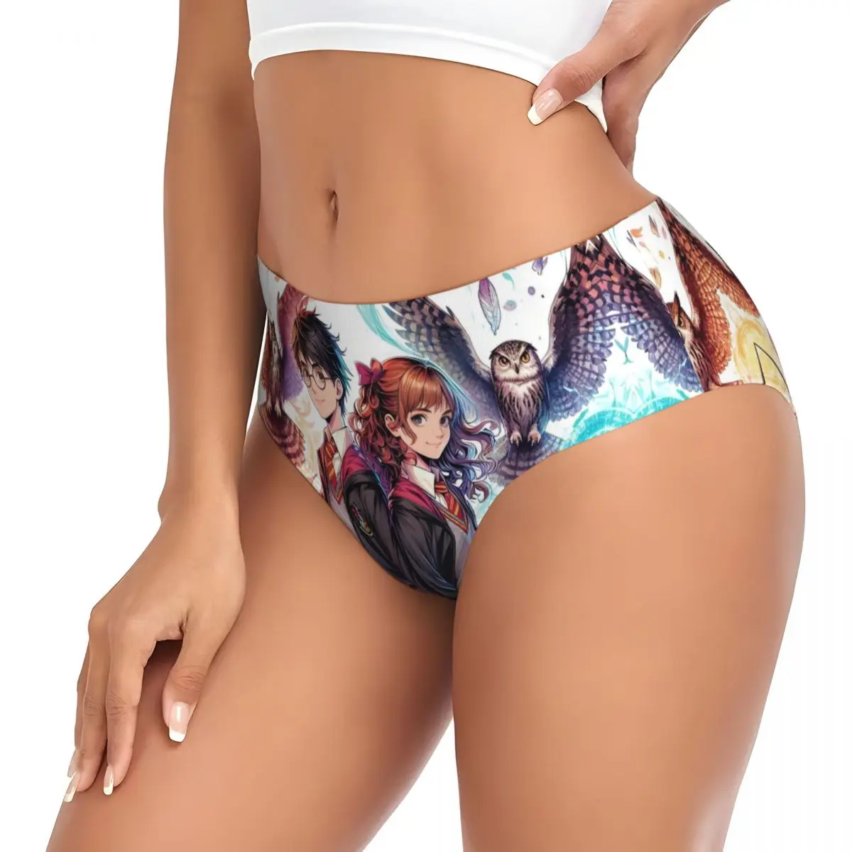 مخصص H-Harryes الأفلام الهزلية سراويل قصيرة المرأة تمتد الملابس الداخلية