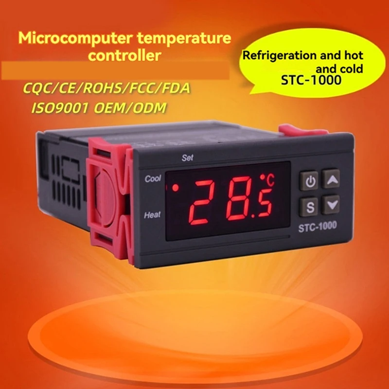 STC 1000 LED Digital Thermostat สําหรับ Incubator อุณหภูมิ Thermoregulator รีเลย์สําหรับระบบทําความร้อนและความเย็น
