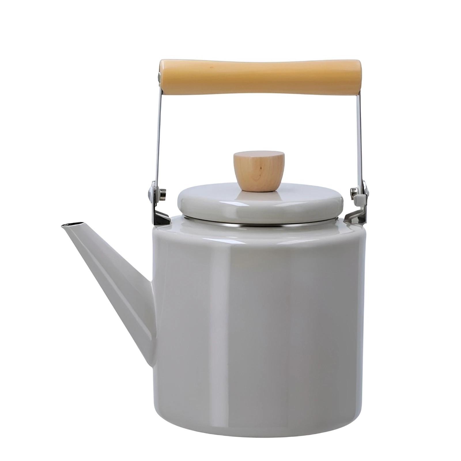 Elegant English Solid Enamel Kettle - Gray, white, Red| High quality and durable