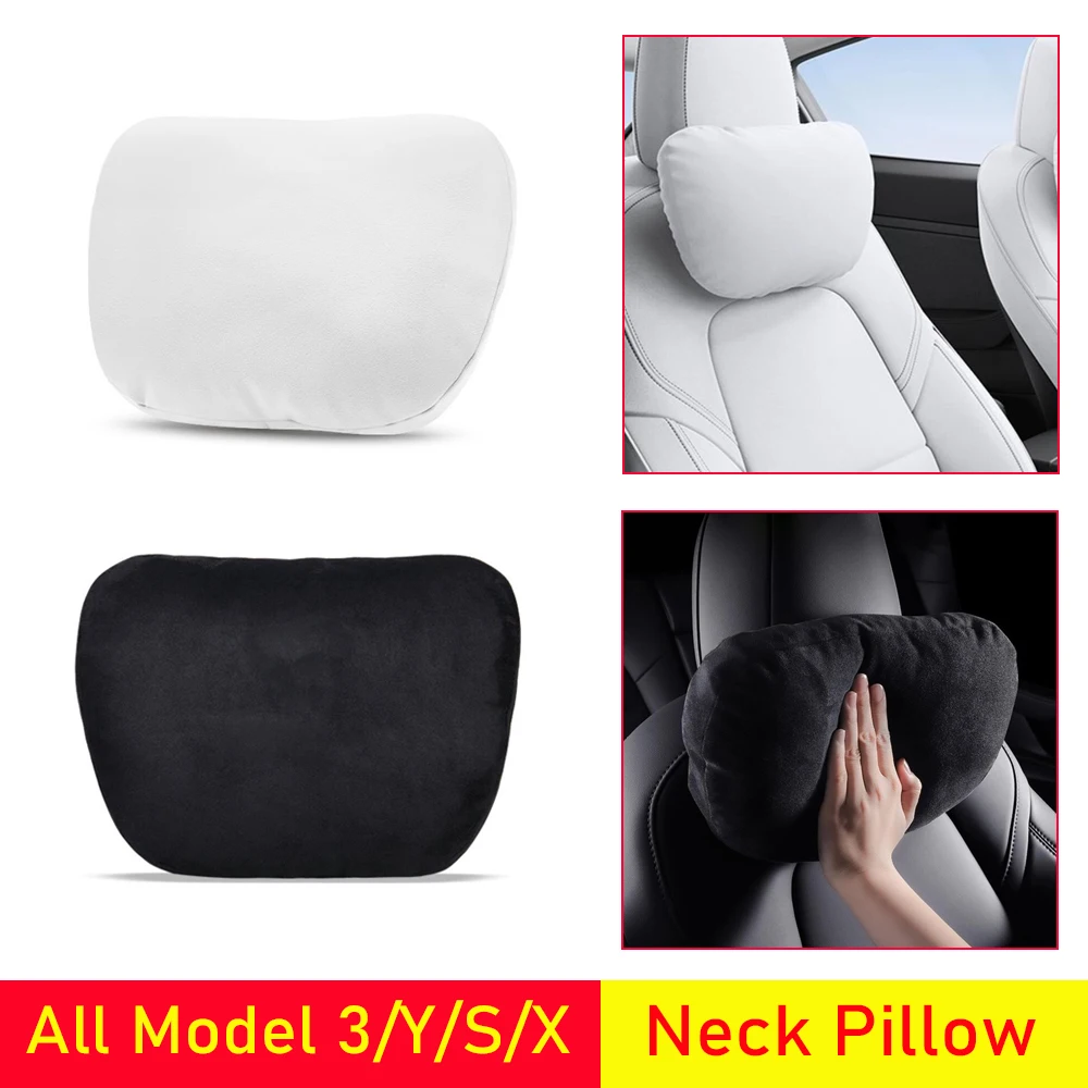 

Подушка-подголовник для автомобиля Tesla Model 3, Model Y, Model S, Model X: комфортная подушка с эффектом памяти для поддержки шеи, аксессуары