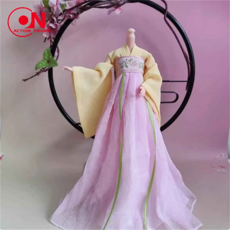 Stili diversi Soldato femminile in scala 1/6 in stile cinese stampato antico Hanfu adatto per bambola Action Figure da 12 pollici