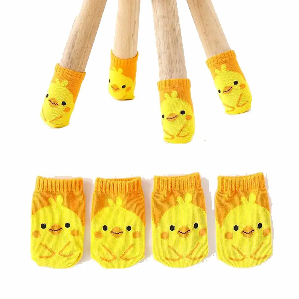 4Pcs Home Non-Slip Knitted Furniture Protectors Covers Floor Protection Pads Chair Foot Cover Legs Socks