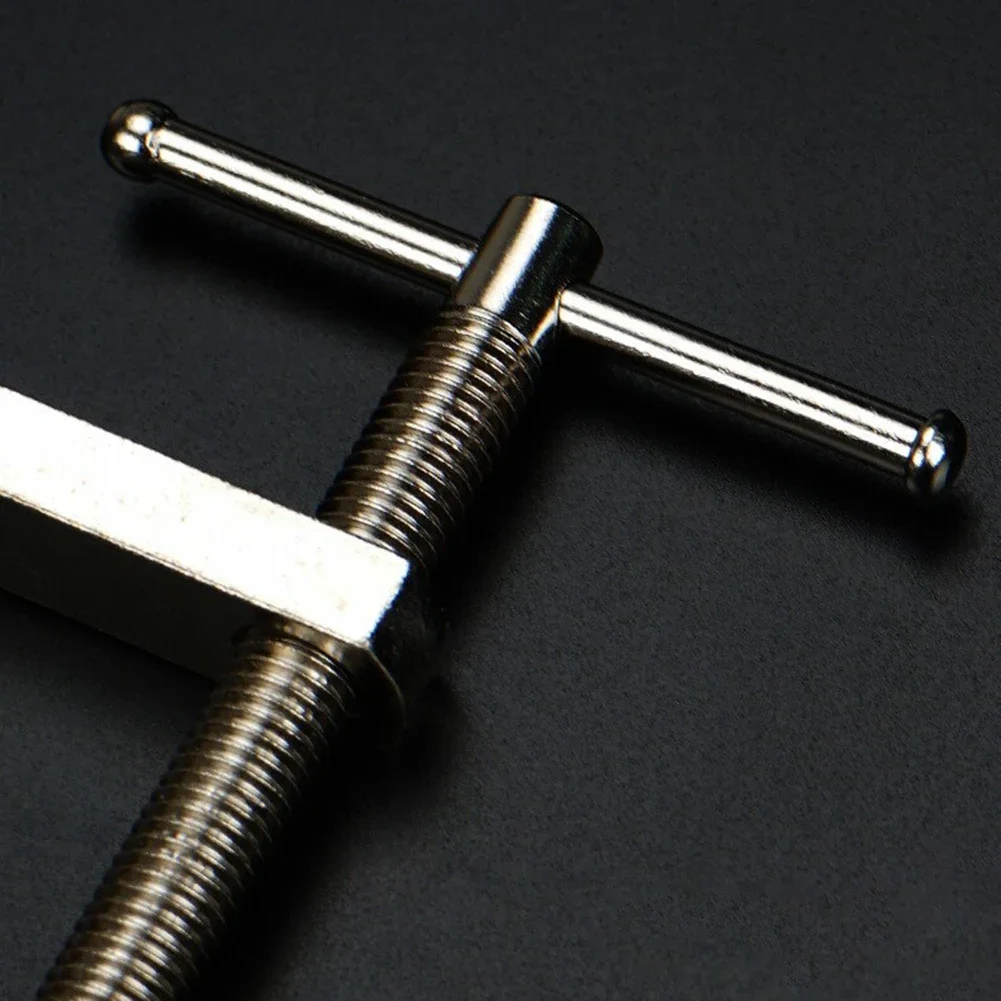 Heavy-Duty G Clamp For Woodworking Metal Plastic Stone Clamping With Protective Head Cover And T-Handle For Smooth Tightening
