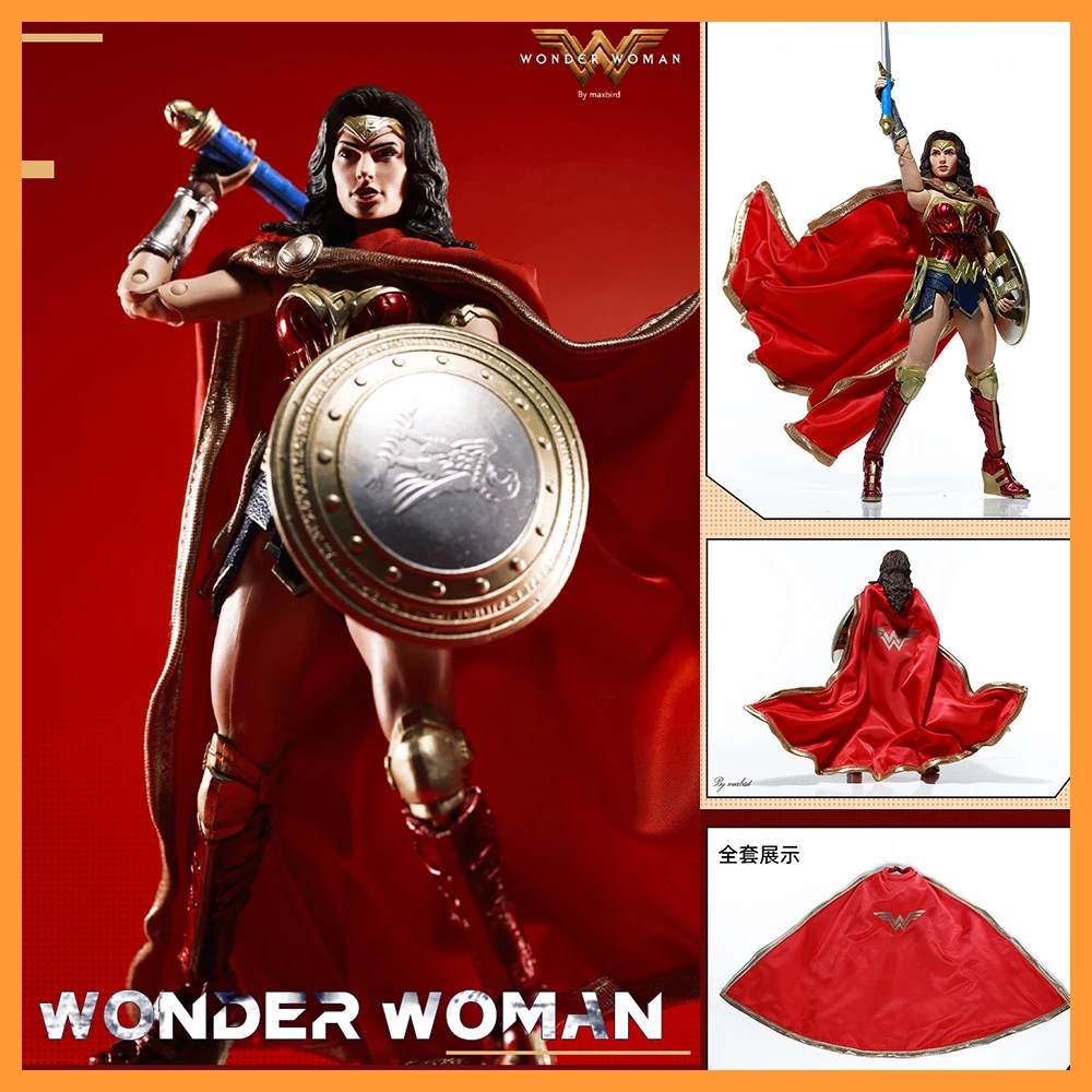 1/12 Scale Movie Version Role Accessories Super Hero Wonder Woman Cloak Cape Shawl Model for 7