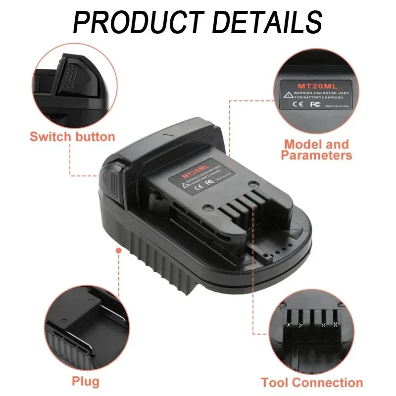 

New adapter converter for Makita 18V lithium battery, can be converted for Milwaukee 18V lithium battery cordless power tools
