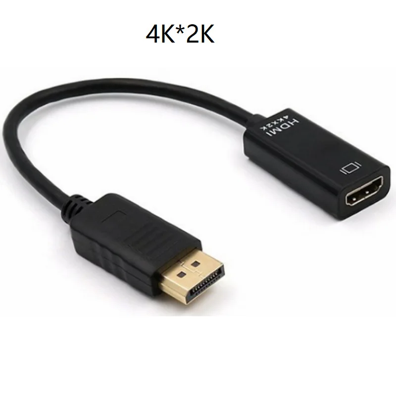 Hd line Displayport to HDMI patch cord large DP to HDMI mother gold-plated 1080P 4K cable.