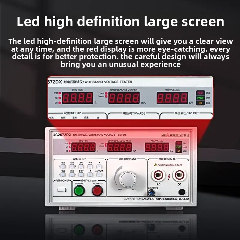 AC and DC withstand voltage tester UC2670A high voltage machine 5KV dielectric strength high voltage breakdown