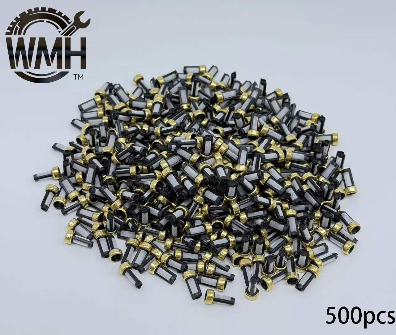 500/1000pcs Universal Fuel Injector Micro Filter Replacement Parts Accessories 12*6*3mm For Bosch Injector 11001