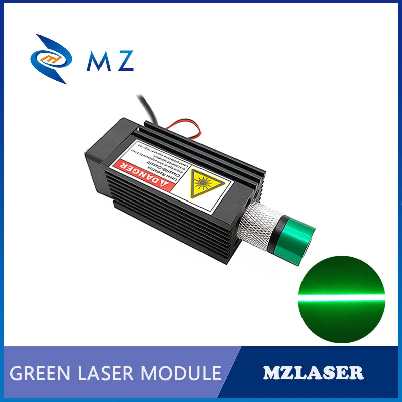 Imagem -04 - Lente Ajustável Focando Power com Suporte e Adaptador de Alimentação Linha Verde 45 Graus Laser Diode Module 33x33x75 mm 520nm 1.6w