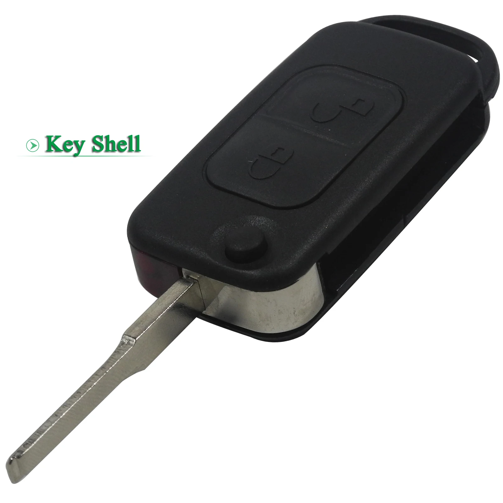 jingyuqin 2/3 Buttons Remote Smart Car Key Case Shell For Mercedes Benz ML C CL S SEL SLK E113 W168 W202 W203 Uncut Blank Blade