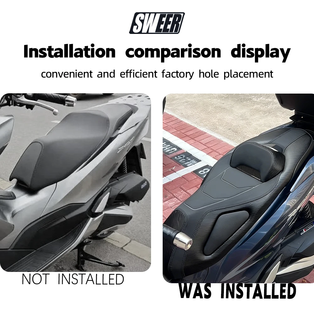 For Honda PCX160 2021-2026 PU Leather Motorcycle Seat Custom Waterproof Replacement Wholesale