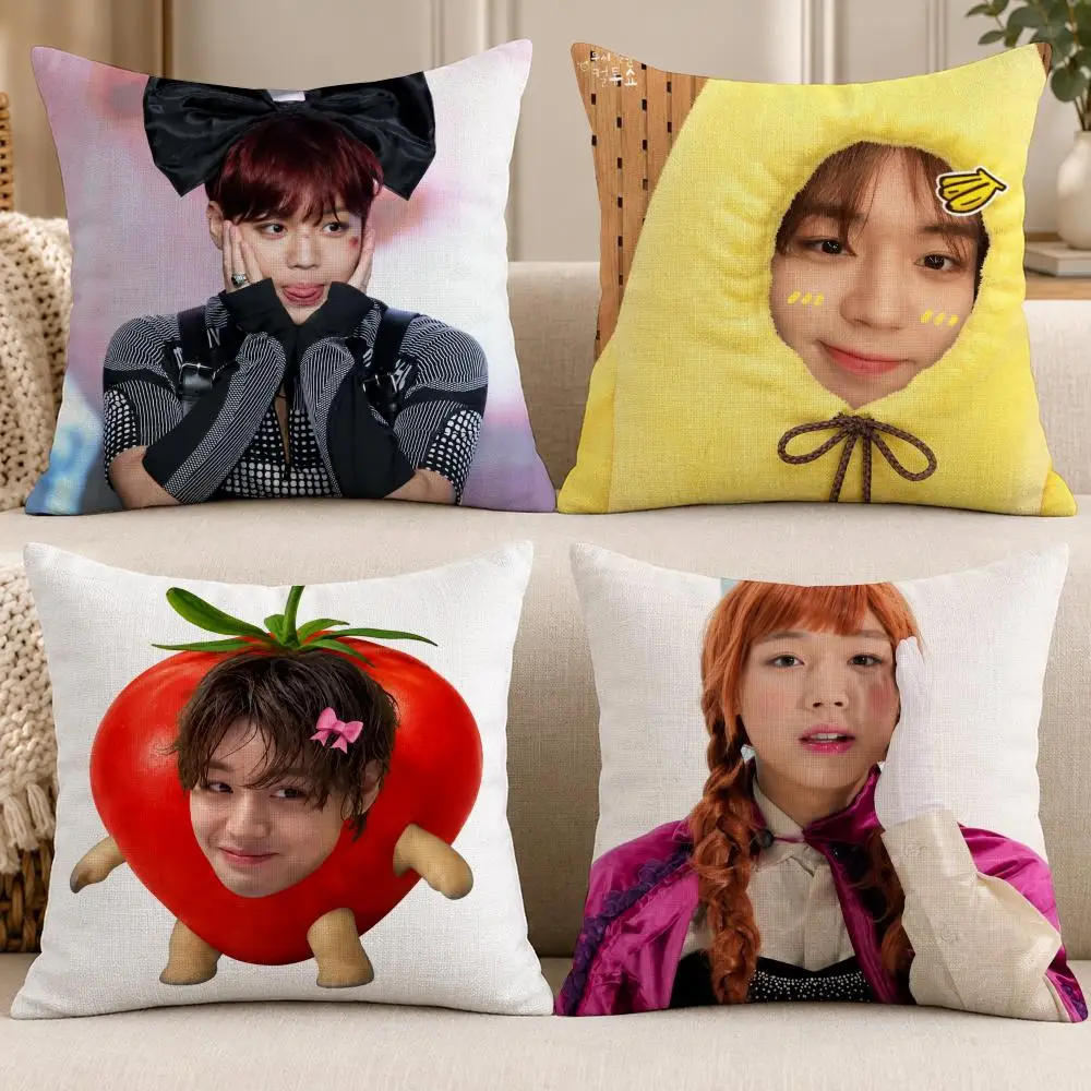 Actor Korean P-Park Ji Hoon Cushion Cover Soft Short Cover Washable Sofa Bed Dorm Garden Home Office Chair Decor