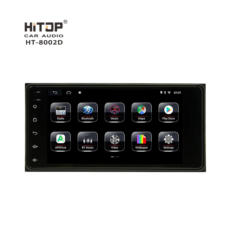 K10 7inch Touch Screen Car Video Android 10.0 Car Stereo For Corolla Univerdal Car Multimedia Player