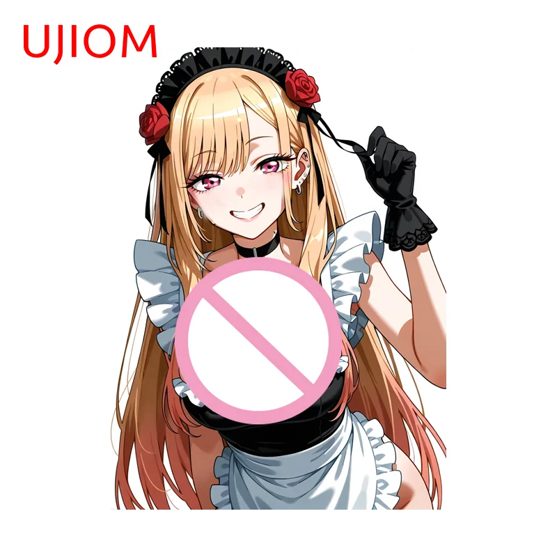 UJIOM Marin Kitagawa Maid Uniform Wall Stickers Headboard Tile Adhesive Decal Suitable For Cupboard Vestibulec Decoration