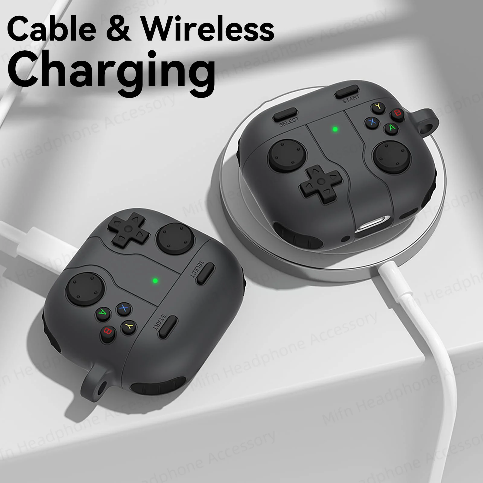 Voor AirPods 4e Generatie Case 2024 Zachte Siliconen Schokbestendige Beschermhoes Voor AirPods 4 met Actieve Ruisonderdrukking Cover