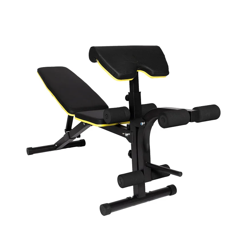 

High Quality Multi-Functional Dumbbell Weight Bench Adjustable Sit-Up Stand With Leg Extension Dumbbell Fold 2025 New