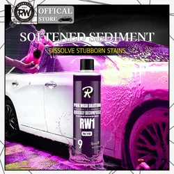 2024 RW1 Car Accessoires Pink Snow Foam Car Wash Grape Fragrance Thick Lather For Deep Cleaning Ceramic Coating Paint Care Car