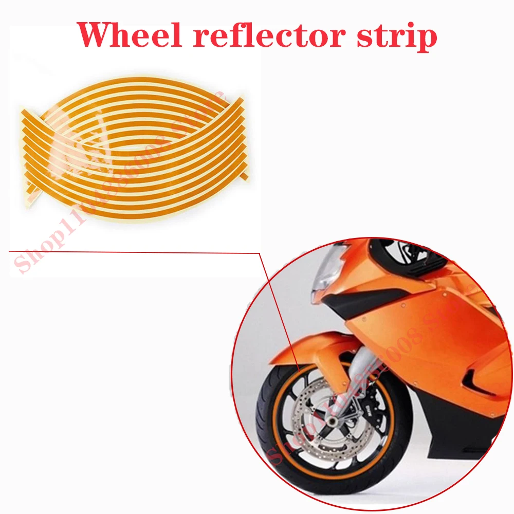 

Wheel reflective sticker wheel hub reflective strip sticker personalized wheel rim sticker universal for car tires