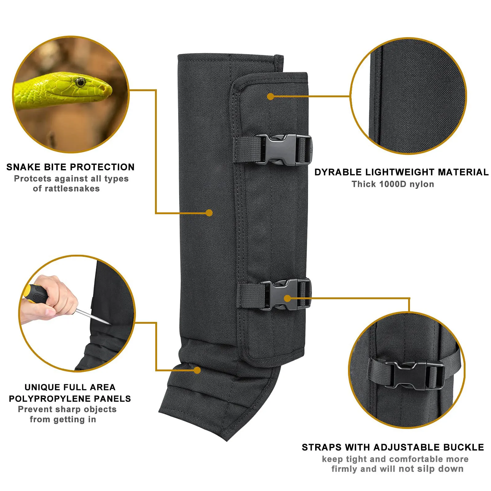 Sports Leg Guards Anti-snake Bite Leg Guards Outdoor Hunting Anti-stab Leg Guards Leggings Straps