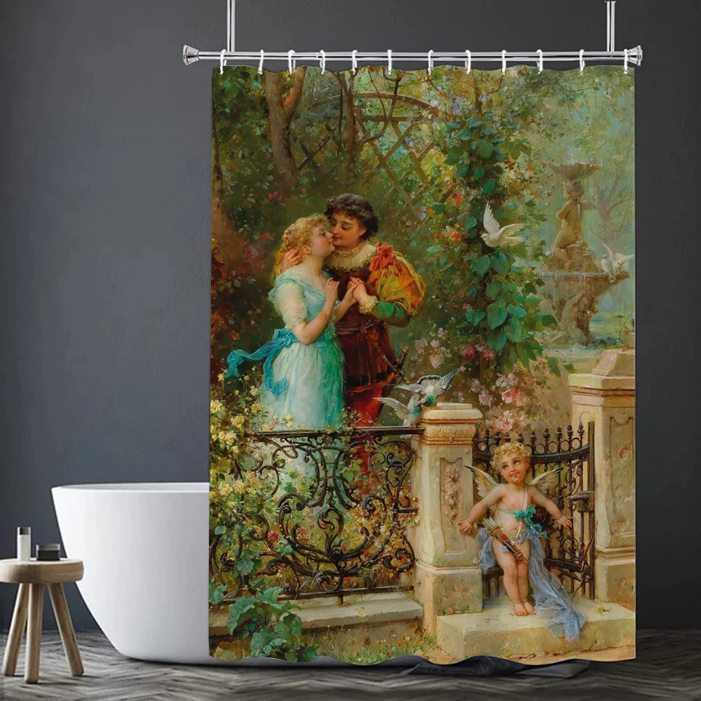 Vectorial Paintings Shower Curtains Things for the Bathroom Curtain Folding Partition Accessories Bath Bedrooms Houses Rooms Set