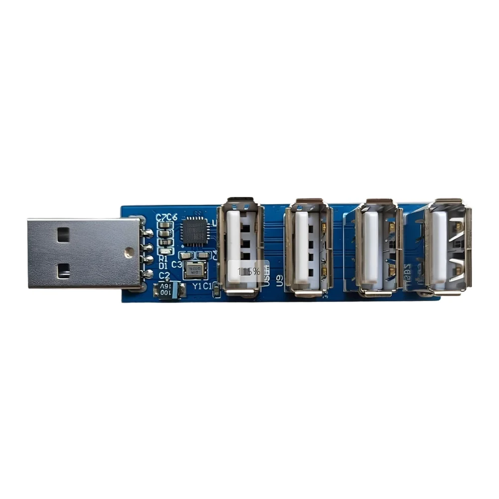 

CH334F 4-Port USB 2.0 Hub Expansion Switch for PC Laptop Supports Multiple Input Devices and External Storage Simultaneously